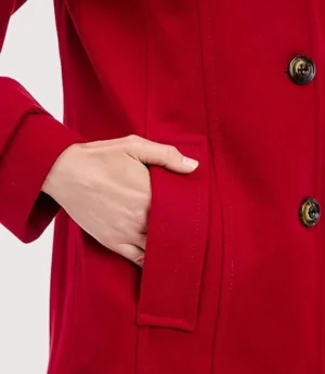 Women's Single-Breasted Wool Coat