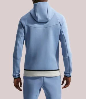 England National Team Nike 2026 Tech Fleece Windrunner Raglan Full-Zip Hoodie - Blue