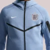 2026 England National Team Nike Windrunner Reglan Blue Hoodie