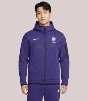 Buy South Korea National Team Nike 2026 Tech Fleece Windrunner Raglan Full-Zip Hoodie - Purple