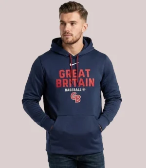 Great Britain Baseball Nike 2026 World Baseball Classic Authentic Collection Therma Hoodie