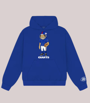 New York Giants Bad Bunny Concho Fleece Pullover Hoodie Royal Blue