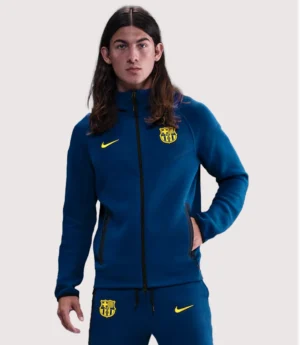 2026 Barcelona Nike Special Edition Full-Zip Tech Fleece Jacket - Blue