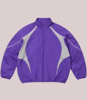 Billie Eilish 2026 Coachella Supreme x Nike Purple Windbreaker Track Jacket