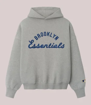 Essentials Jackie Robinson Day Merch Grey Fleece Hoodie