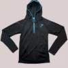 Unisex Gymshark Onyx V1 Pullover Black Half-zip Hoodie