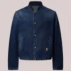 American Basketball Player LeBron James NBA Playoffs 2026 Louis Vuitton Denim Coach Jacket