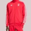 Unisex Adidas Originals Liverpool Culturewear Full-Zip Track Jacket Red