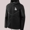 Los Angeles Dodgers Tech Fleece Hoodie Jacket Black