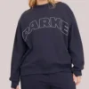 Parke x Target Mockneck Navy Blue Sweatshirt