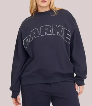 Parke x Target Mockneck Navy Blue Sweatshirt