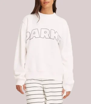 Parke x Target Women’s Mockneck Pullover Sweatshirt – White
