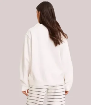 Parke x Target Mockneck White Sweatshirt