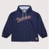 Unisex San Diego Padres Mitchell & Ness Full-Snap Hooded Coaches Jacket - Navy