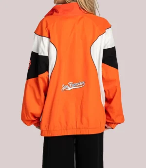 Women's San Francisco Giants The Wild Collective Track Jacket Orange