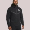 Los Angeles Dodgers Tech Fleece Windrunner Hoodie Jacket Black