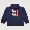 San Diego Padres Mitchell & Ness Hooded Navy Coaches Jacket
