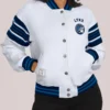 Minnesota Lynx WEAR by Erin Andrews Fleece Sweatshirt Jacket White