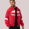 NAHMIAS x F1 Warm Up Full-Zip Hooded Racing Jacket Red