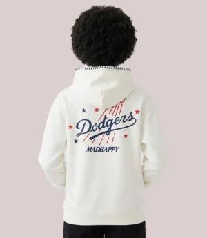 Los Angeles Dodgers Madhappy Unisex Stars Heavyweight Fleece White Hoodie