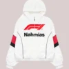 NAHMIAS x F1 Warm Up Full-Zip Hooded Race White Jacket
