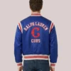 Cubs Polo Ralph Lauren Full-Snap Blue Satin Jacket
